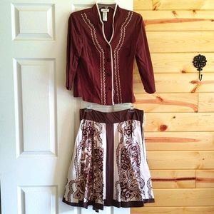 Ladies jacket and skirt set, like new, size 10